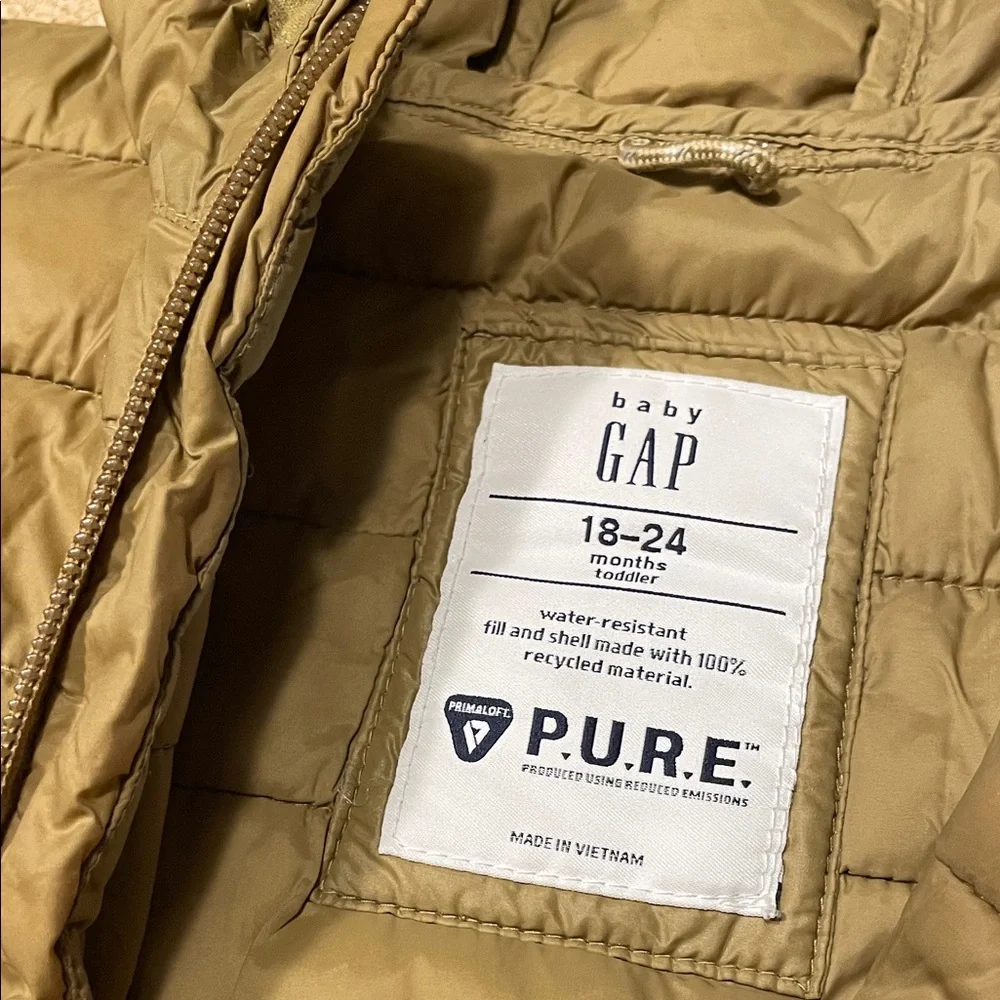 GAP Kids Olive Quilted Jacket